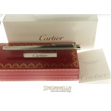 CARTIER STILO M MUST DE CARTIER ACCIAIO SATINATO REFERENZA ST1500158 